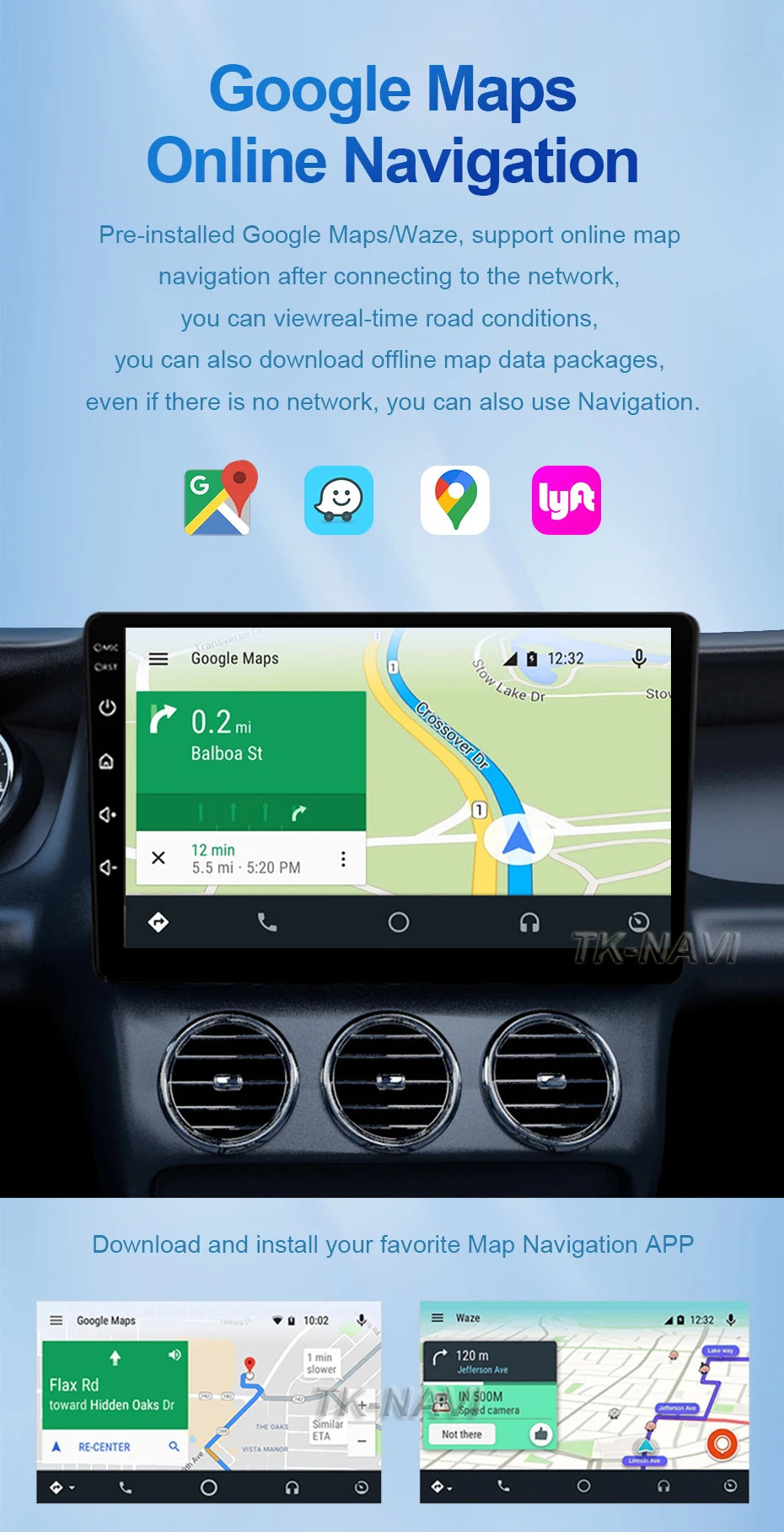 Android 15 Pantalla CarPlay para Hyundai Classic Santa Fe 1 2000 - 2004 2005 - 2015 Multimedia Player GPS Navegación Carplay Auto WIFI